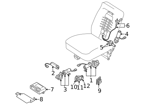 Front Seat Components for 2005 Audi A4 Quattro #5