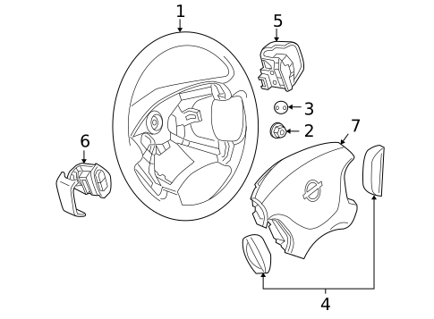 Steering Wheel & Trim for 2004 Nissan Altima #0
