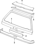 68100SH3A11ZZ - Body: Gate for Honda: Civic Image