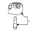 YOC7 - Engine: Motorcraftâ„¢ Oil Cooler for Ford Image
