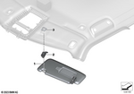 51135A23DF2 - Vehicle Trim: Sun Visor with Label, Right for Mini: Countryman S ALL4, Countryman SE ALL4, JCW Countryman ALL4 Image image