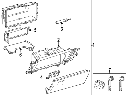 Glove Box for 2023 Toyota Sequoia #0