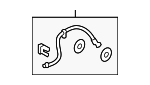 1468TZ5A01 - Brakes: Brake Hose for Honda: Passport, Pilot, Ridgeline Image