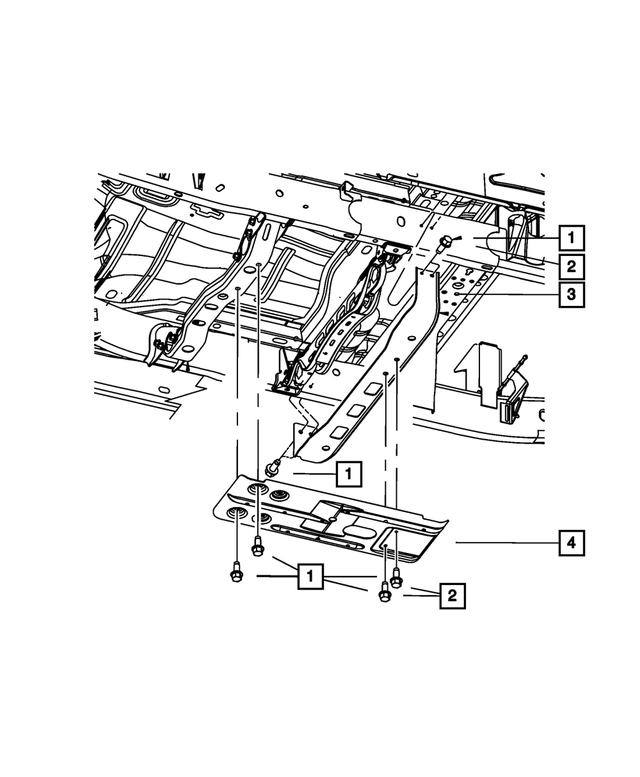 6507342AA - NV243; Transfer Case: Hex Flange Head Tapping Screw &amp; Washer, Mounting for Mopar Image