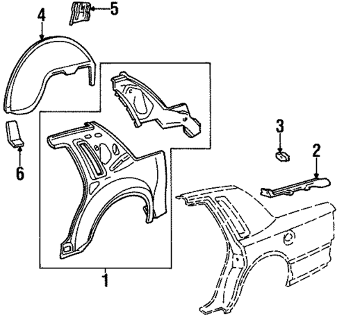 Inner Structure for 1999 Lincoln Town Car #0