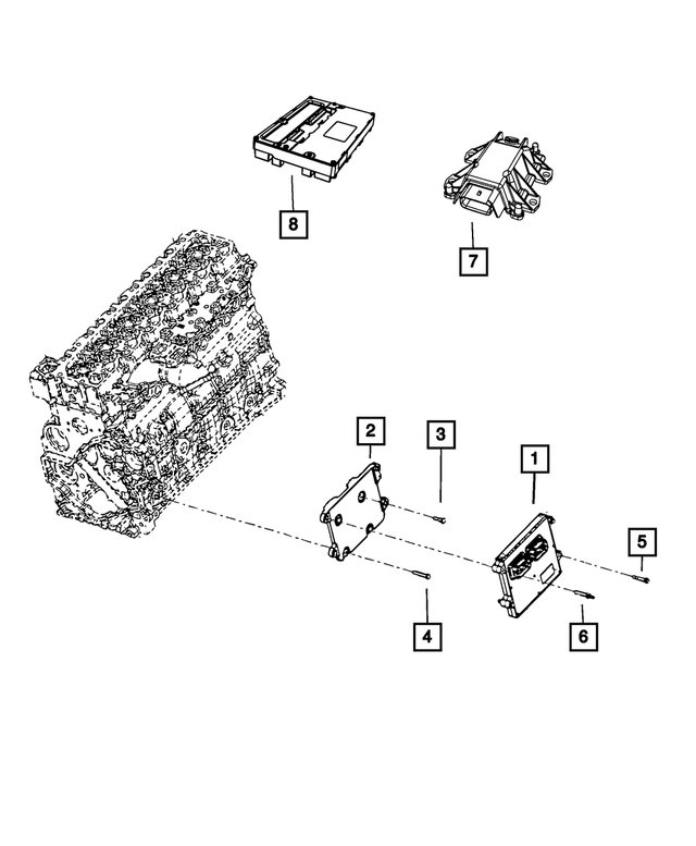 68089741AA - Electrical: Engine Controller Module for Mopar Image image