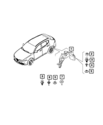 68606871AA - : Wheelhouse Shield, Left for Mopar Image