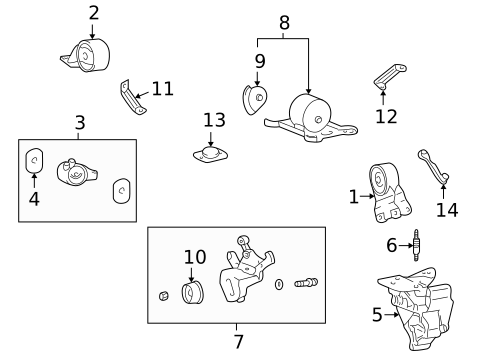 Engine & Trans Mounting for 2001 Hyundai XG300 #0