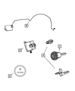 5026378AF - Electrical: Integrated Key Fob Transmitter Kit for Mopar Image