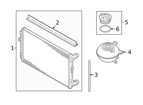 Radiator & Components for 2019 Volkswagen Golf R #3