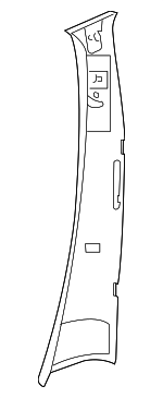 25169026268K57 - Body: Upper Center Pillar Trim for Mercedes-Benz Image