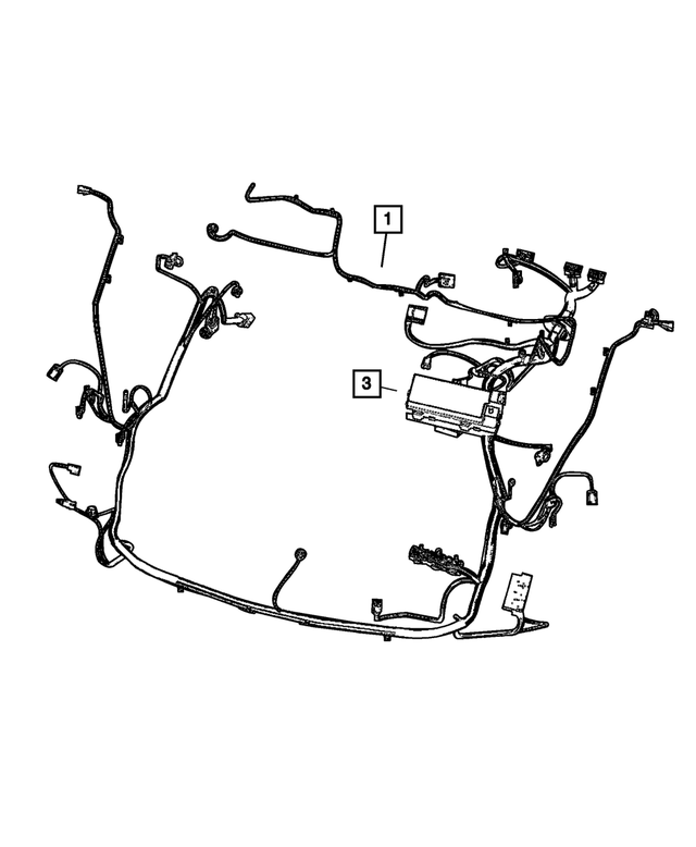 4795227AB - Electrical: Headlamp And Dash Wiring for Mopar Image