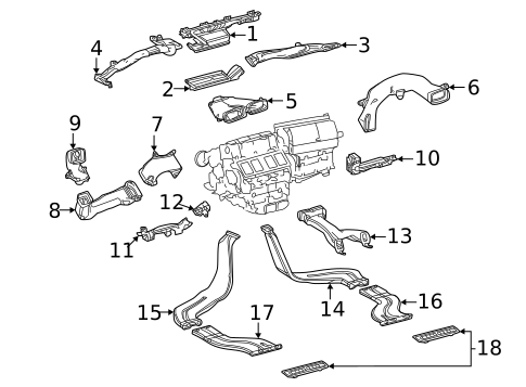 Ducts for 2025 Toyota Mirai #0
