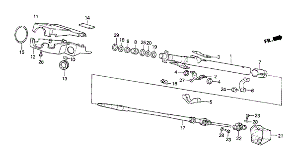 Steering Column for 1987 Honda Civic #0