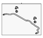 54810C2300 - : Stabilizer Bar for Hyundai Image