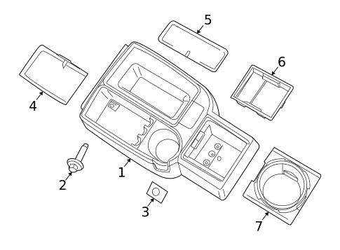 Console for 2011 Ram Dakota #1
