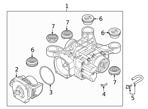 Axle & Differential for 2019 Audi Q3 #0