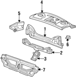 F5AZ5440320A - Body: Panel Below Lid for Ford: Crown Victoria Image