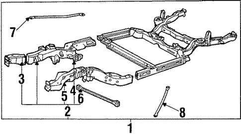 Frame & Components for 1985 Buick Riviera #0