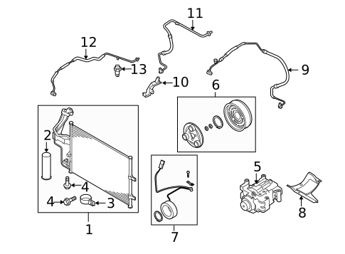 A/C Clutch & Compressor for 2006 Mazda 5 #0