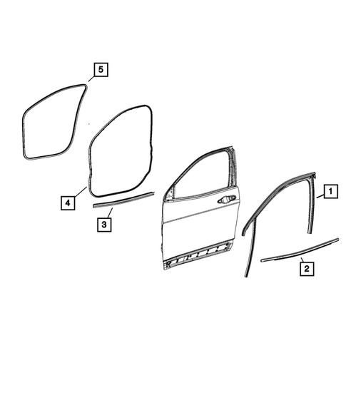 Weatherstrips and Seals for 2022 Jeep Cherokee #1