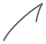 808299FS1B - Body: Body Weather-strip for Nissan: TITAN, TITAN XD Image