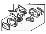 76200SDRA41ZC - Body: Mirror Assembly for Honda: Accord Image