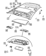 1RU36HDAAA - Interior Trim: Headliner for Mopar Image
