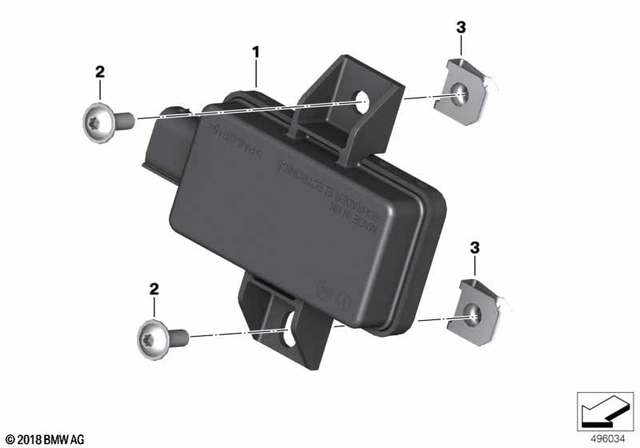 51162755697 - Audio, Navigation, Information Systems: Screw for Thermoplastic Plastics - M5X20mm znfe sw for BMW-Motorrad Image