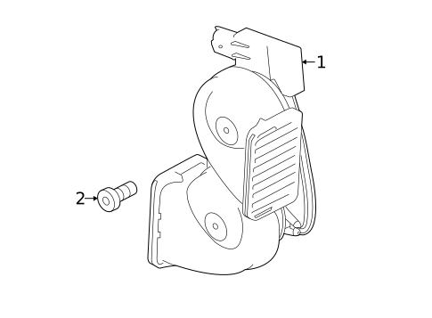 Horn for 2021 Land Rover Range Rover #0