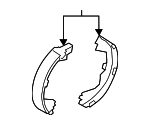 58305A9A00 - : Park Brake Shoes for Kia Image