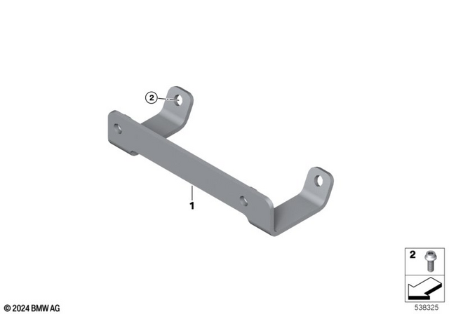 11448562863 - Frame and Mounting Parts: Hexagon Socket Screw with Flange - M6X16-8.8-ZNNIV for BMW-Motorrad Image