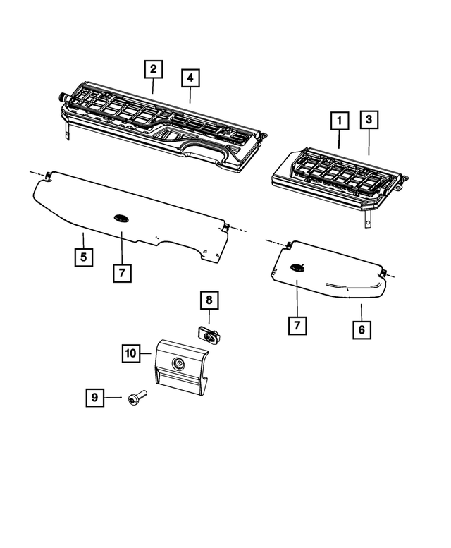 5NU241U7AA - : Load Floor, Right for Mopar Image