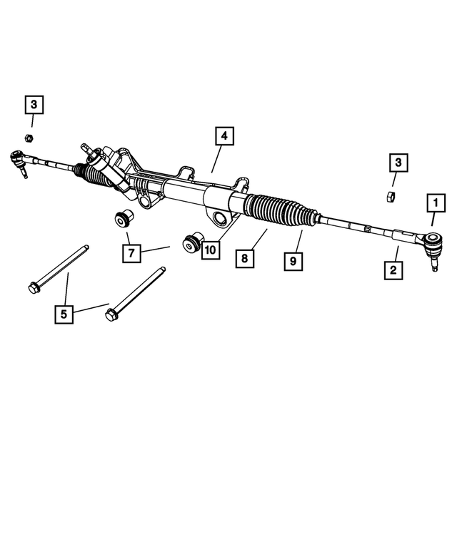68033676AA - Steering: Tie Rod Bellow for Mopar Image