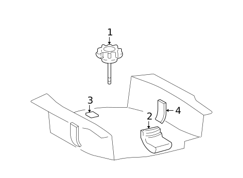 Spare Tire Carrier for 2011 Lexus IS F #0