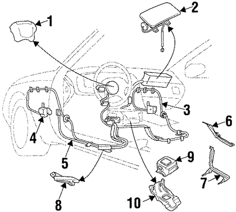 Air Bag Components for 1993 Subaru SVX #0
