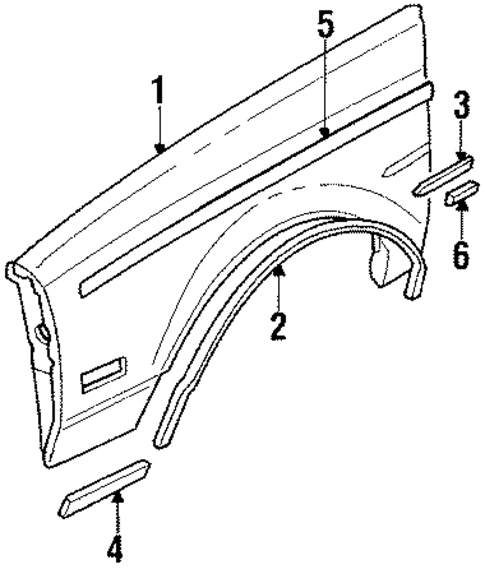 Fender & Components for 1985 Buick Regal #0
