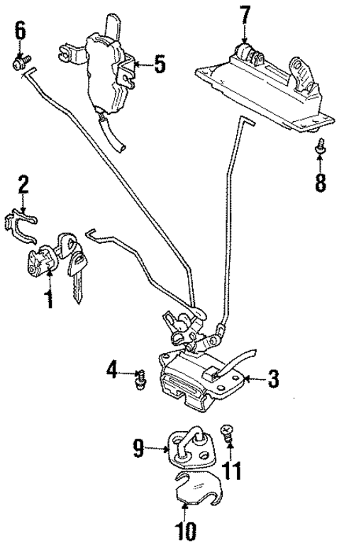 Liftgate for 2001 Suzuki Esteem #0