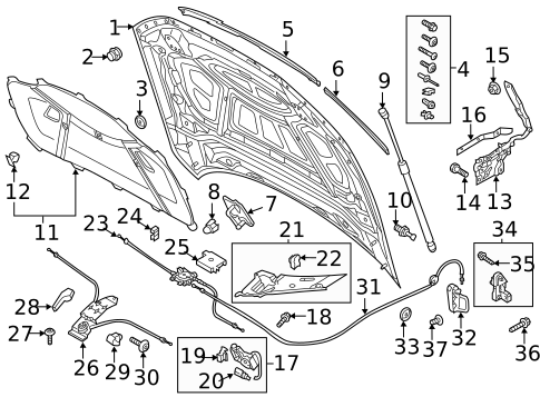 Hood & Components for 2025 Audi RS6 Avant #0