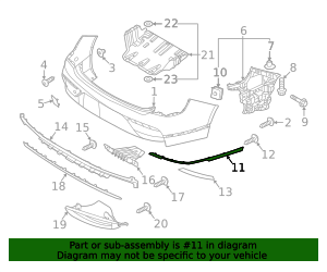 2023-2025 Genesis G90 Outer Molding 86695-T4000 | QuirkParts