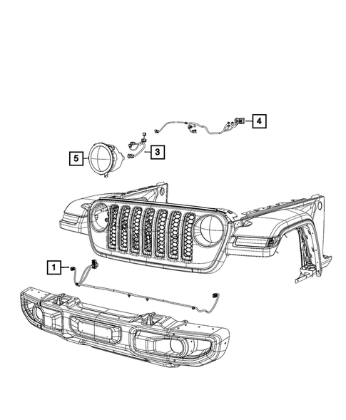 Wiring-Headlamp to Dash for 2019 Jeep Wrangler #1