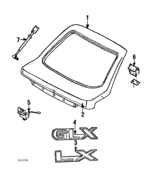 GB0662020I - Body: Gate for Mazda: 626 Image