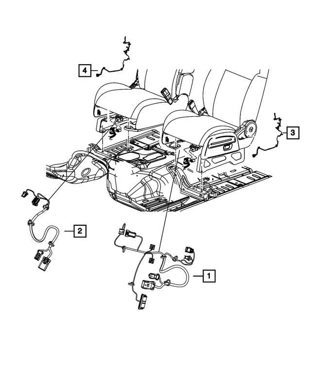 68071264AC - : Power Seat Wiring for Mopar Image