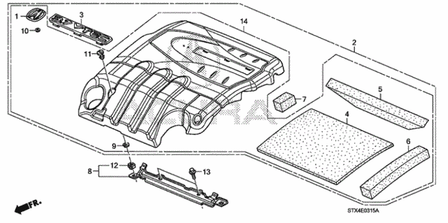 Engine Cover for 2010 Acura MDX #0