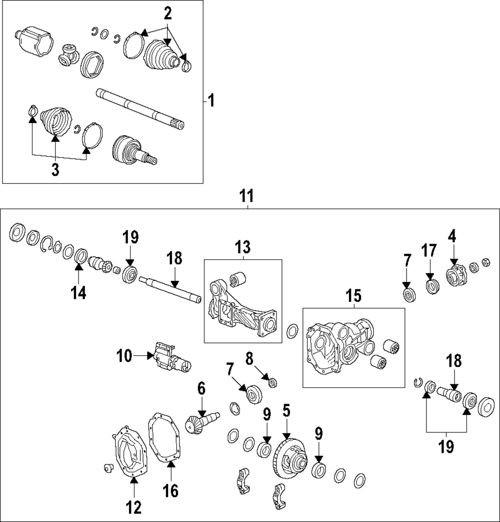 yu ページ 2019-2024 GM Front Axle Half-Shaft 84761276 | TascaParts.com