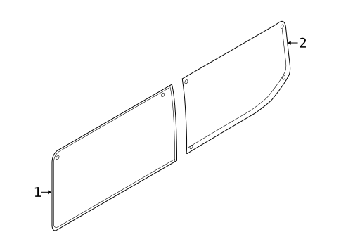 Glass - Side Panel for 2019 Ford Transit-150 #3