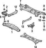 50282SP0000 - : 1991-1998 Acura - Washer, Sub-Frame Mounting for Acura: TL Image