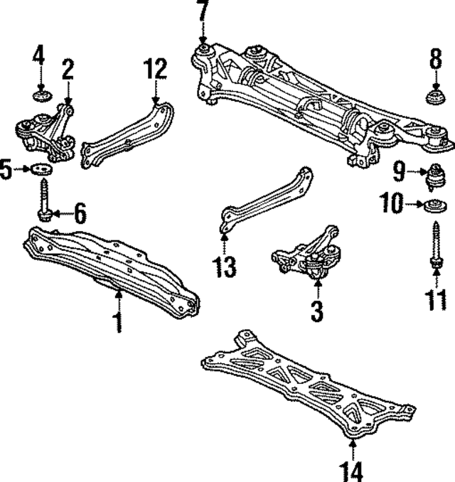 50282SP0000 - Suspension: Mount Bracket Washer for Acura Image