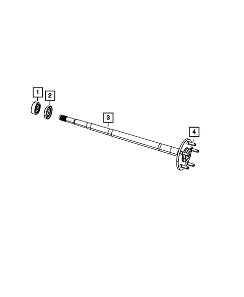 Rear Axle Shafts for 2009 Dodge Ram 1500 #0