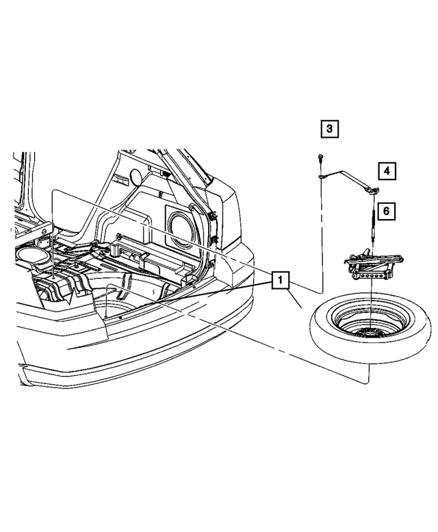 68229417AA - Labels All Vehicle Locations: Tire Storage Label for Mopar Image